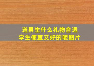 送男生什么礼物合适学生便宜又好的呢图片