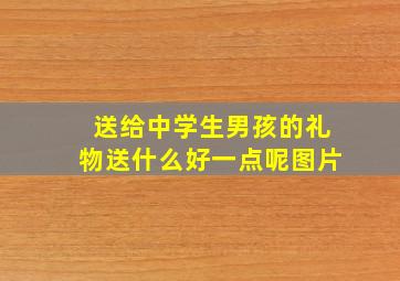 送给中学生男孩的礼物送什么好一点呢图片