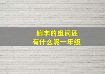 遍字的组词还有什么呢一年级