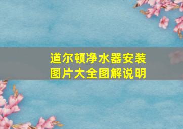 道尔顿净水器安装图片大全图解说明