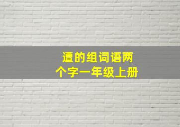 遭的组词语两个字一年级上册