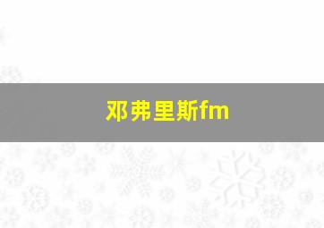 邓弗里斯fm