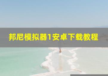 邦尼模拟器1安卓下载教程