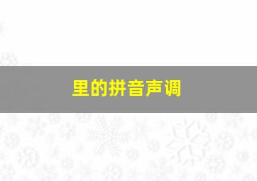 里的拼音声调