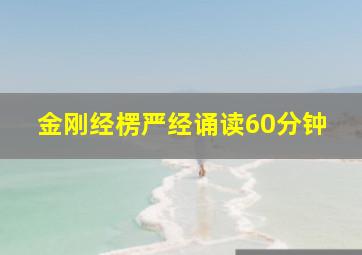 金刚经楞严经诵读60分钟