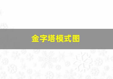 金字塔模式图