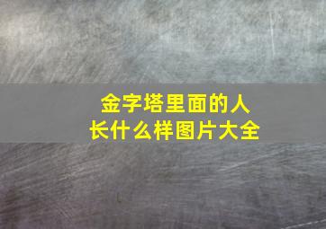 金字塔里面的人长什么样图片大全