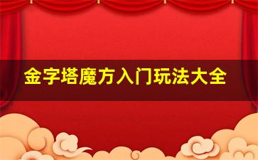 金字塔魔方入门玩法大全