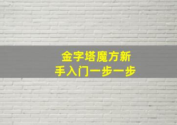 金字塔魔方新手入门一步一步