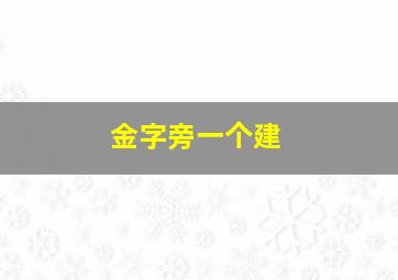 金字旁一个建