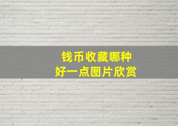 钱币收藏哪种好一点图片欣赏