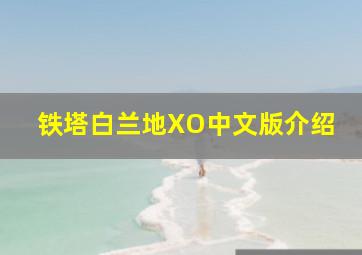 铁塔白兰地XO中文版介绍