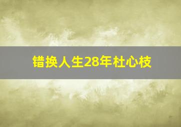 错换人生28年杜心枝