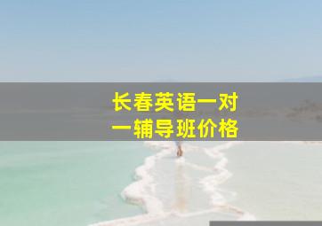 长春英语一对一辅导班价格