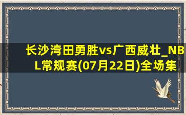 长沙湾田勇胜vs广西威壮_NBL常规赛(07月22日)全场集锦