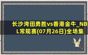 长沙湾田勇胜vs香港金牛_NBL常规赛(07月26日)全场集锦