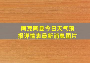 阿克陶县今日天气预报详情表最新消息图片