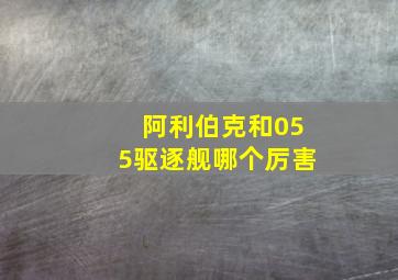 阿利伯克和055驱逐舰哪个厉害