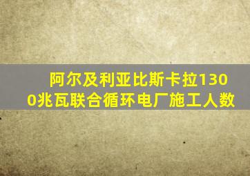 阿尔及利亚比斯卡拉1300兆瓦联合循环电厂施工人数