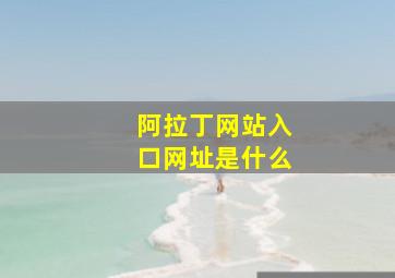 阿拉丁网站入口网址是什么