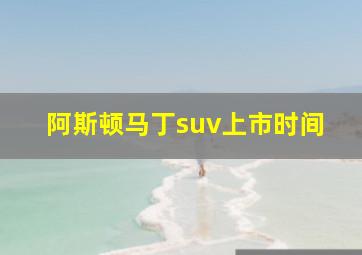 阿斯顿马丁suv上市时间