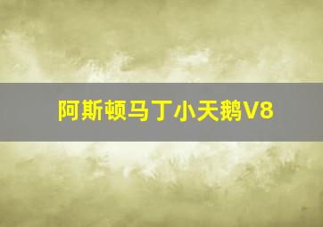 阿斯顿马丁小天鹅V8