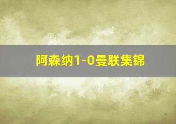 阿森纳1-0曼联集锦