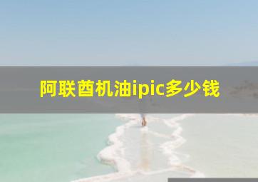 阿联酋机油ipic多少钱