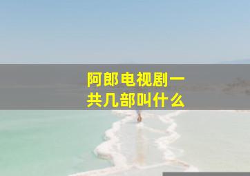 阿郎电视剧一共几部叫什么