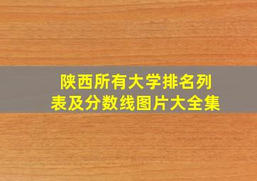 陕西所有大学排名列表及分数线图片大全集