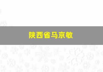 陕西省马京敏