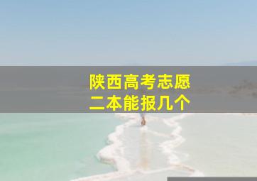 陕西高考志愿二本能报几个