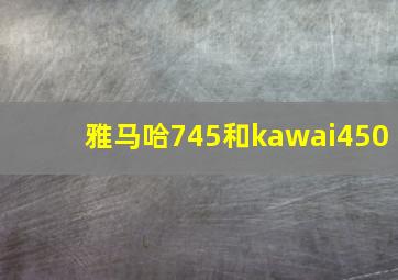 雅马哈745和kawai450