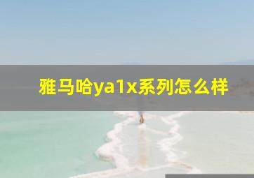 雅马哈ya1x系列怎么样