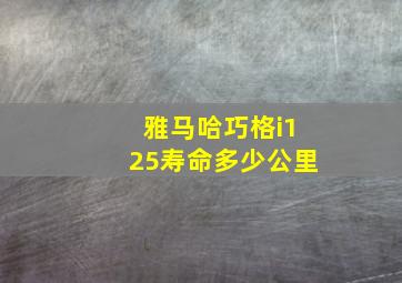 雅马哈巧格i125寿命多少公里