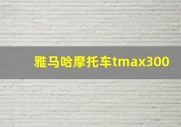 雅马哈摩托车tmax300