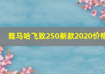 雅马哈飞致250新款2020价格