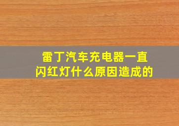 雷丁汽车充电器一直闪红灯什么原因造成的