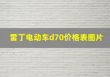 雷丁电动车d70价格表图片