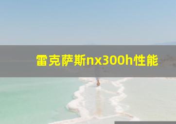 雷克萨斯nx300h性能