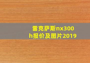 雷克萨斯nx300h报价及图片2019