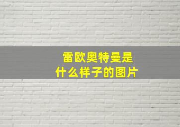 雷欧奥特曼是什么样子的图片