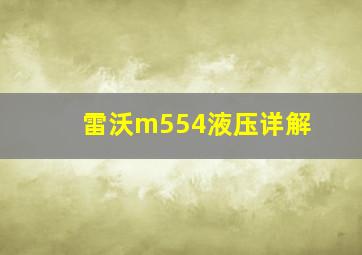 雷沃m554液压详解