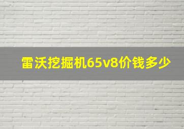 雷沃挖掘机65v8价钱多少