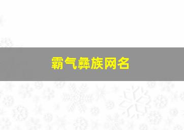 霸气彝族网名