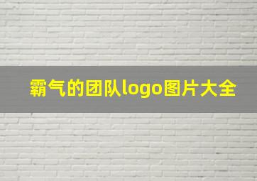 霸气的团队logo图片大全