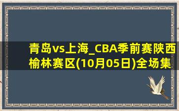 青岛vs上海_CBA季前赛陕西榆林赛区(10月05日)全场集锦