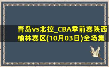 青岛vs北控_CBA季前赛陕西榆林赛区(10月03日)全场集锦