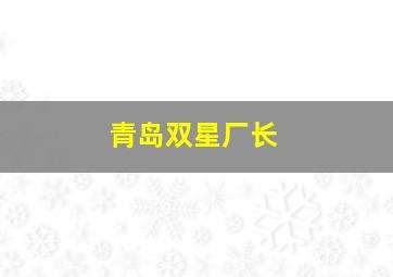 青岛双星厂长