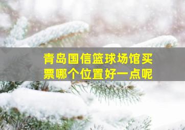 青岛国信篮球场馆买票哪个位置好一点呢